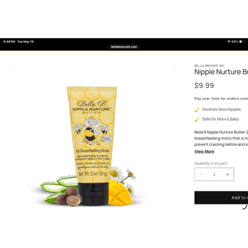 Nipple Nurture Butter 2 Oz Tube