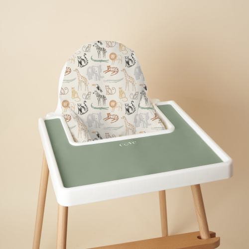 Wipeable Cushion for the Antilop IKEA Highchair - Zoo