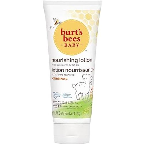 Burt's Bees Baby Nourishing Baby Lotion with Sunflower Seed Oil, Original Scent, Pediatrician Tested, 99.0% Natural Origin, 170g