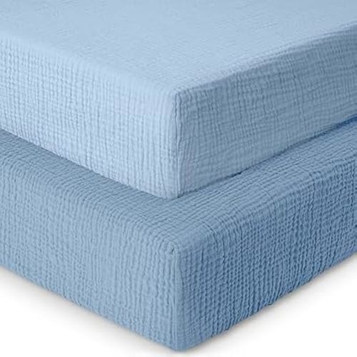 Dreamology Baby Crib Sheets,Muslin Crib Sheet Girls,Boys,Crib Sheet,2 Pack