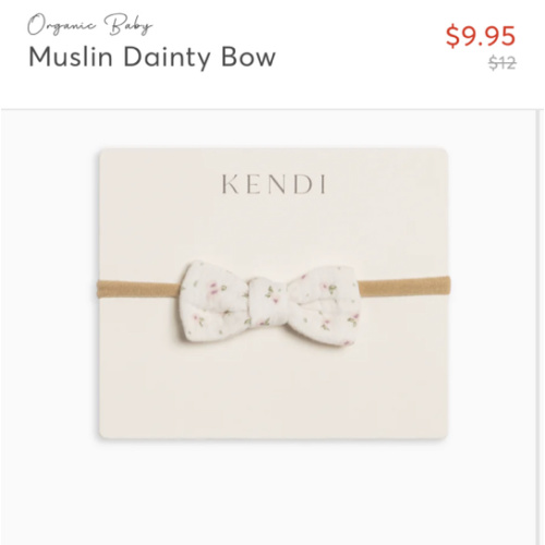 Muslin Dainty Bow