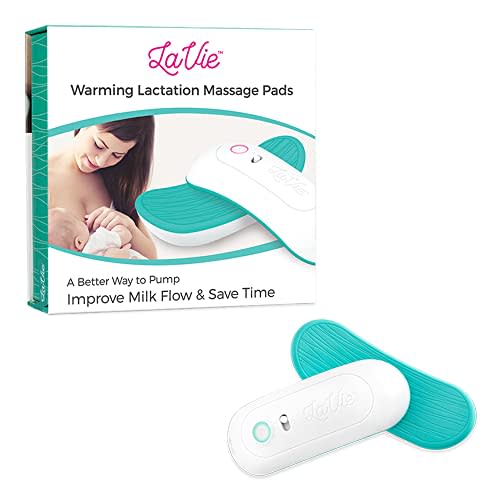 LaVie 2-in-1 Warming Lactation Massager, 2 Pack, Heat and Vibration, Pumping and Breastfeeding Essential, for Clogged Ducts, Improved Milk Flow, Mastitis