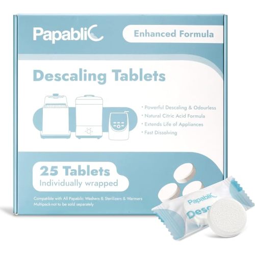 Papablic Descaling Tablets, 25 Count, Removes Milk & Limescale
