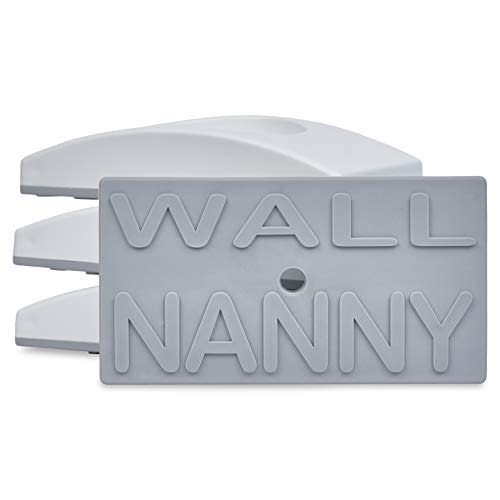 Wall Nanny 2-Pack - Works with 2 Gates - Baby Gate Wall Protector (Made in USA) Protects Walls and Doorways from Pet Gates - for Pressure Mounted Indoor Safety Baby Gates - White