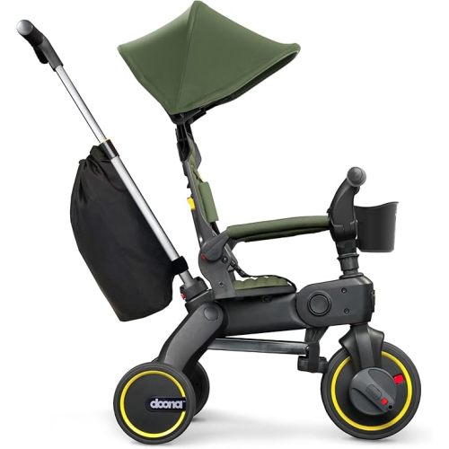 Doona Liki Trike S3, Desert Green - 5-in-1 Compact, Foldable Tricycle - Suitable for Toddlers 10 to 36 Months