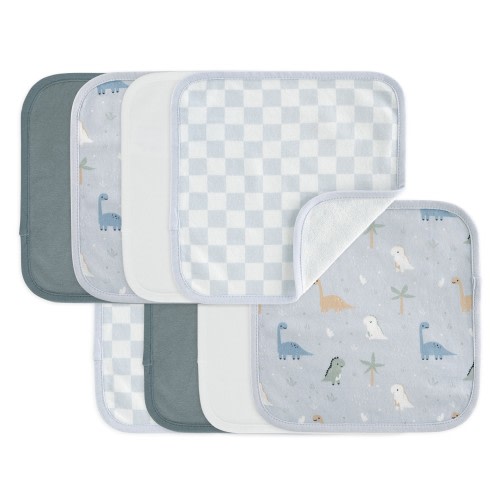 4Baby Washers 8 Pack Printed Blue