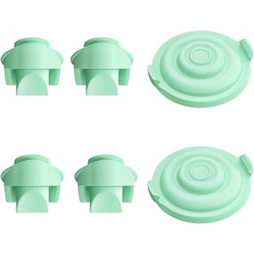 6 Pack Breast Pump Parts, 4pc Duckbill Valves & 2pc Pump Seals Diaphragm Compatible with Wearable Elvie Breast Pump, Pump Parts Replacement Valves Membrane Parts