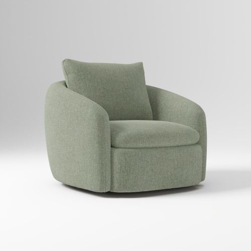 Kids Sora Storage Nursery Chair, Performance Coastal Linen Dark Olive