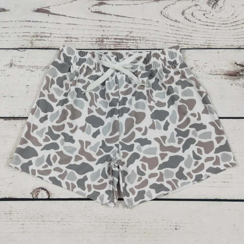 White Retro Camo Boardshorts – Little Buffalo Creek Co.
