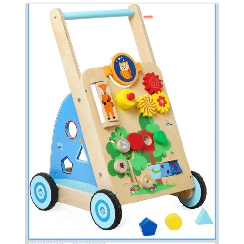 Wooden Baby Walker, Activity Walk, Toddler Push Walking Toy, Learning Activity