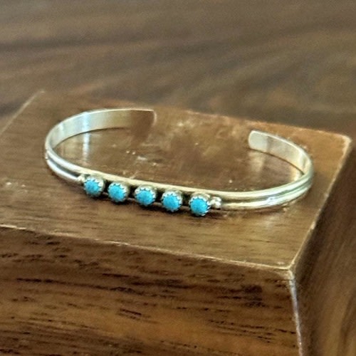 Childrens turquoise bracelet toddler jewelry, sterling silver dainty bracelet gift for daughter, baptism gift, jewelry blue turquoise