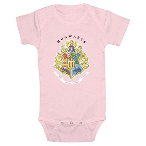 Infant's Harry Potter Hogwarts School Crests Bodysuit - Light Pink - 24 Months