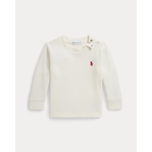 Waffle-Knit Cotton Long-Sleeve Tee for Baby Boys | Ralph Lauren