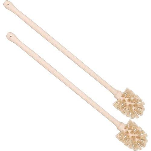 REDECKER Extra Long Bottle Brush Cleaner - Horsehair and Beechwood Handle for Vases, Pitchers, Mugs, and Baby Bottles, 16-1/2 Inch, Dense Natural Bristles - Long Handle Horse Hair Brushes