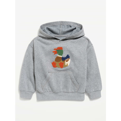 Oversized Boxy Graphic Pullover Hoodie for Toddler Boys