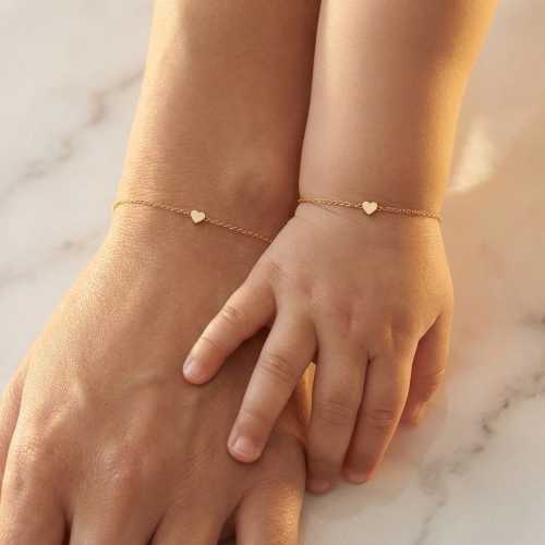 Matching Heart Bracelet Set | Mom + Baby