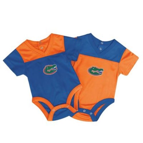 NCAA Florida Gators Newborn 2pk Jersey Bodysuit - 0-3M