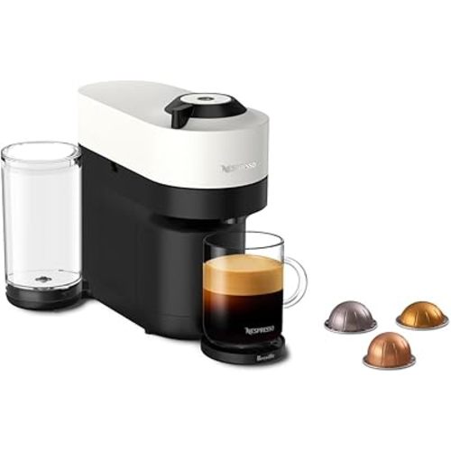 Nespresso Vertuo Pop+ Coffee and Espresso Maker by Breville, Coconut White