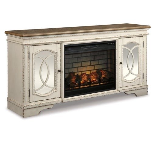 Realyn 74" TV Stand with Electric Fireplace