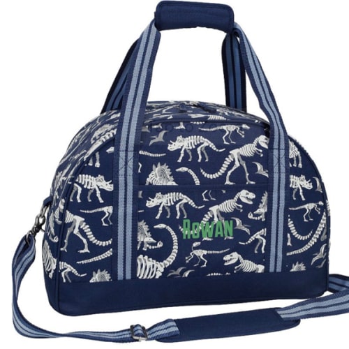 Mackenzie Navy Dinosaur Bones Glow-in-the-Dark Ultimate Duffle Bag