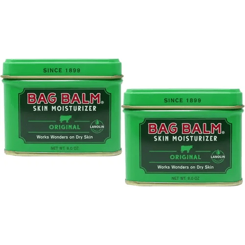Bag Balm Vermont’s Original Pet Paw & Skin Balm – Moisturizing Salve for Dry, Cracked Paws, Noses & Rough Skin – 8 Ounce – 2 Pack