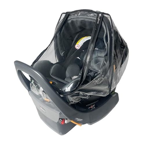 SASHA'S Rain and Wind Cover for Chicco KeyFit 30 & 35 Infant Car Seat - Clear Design, Maxium Coverage (Infant Carrier not Included)