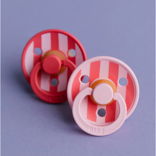 BIBS STUDIO 2 Pack Block Pacifiers - Baby Pink Coral Mix – Bibsworld store US