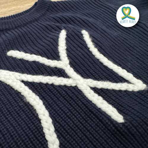 NY Yankees, Baby name sweater, Yankees sweater, Yankees baby, New born baby clothes, gender reveal ideas, New York Yankees pink logo