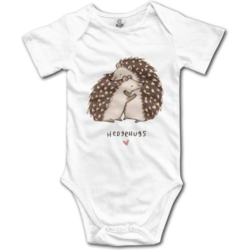 OASCUVER Cute Cartoon Hedgehog Hugs Newborn Infant Fashion Bodysuit Baby Clothing