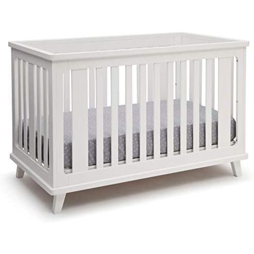 Delta Children Ava 3-in-1 Convertible Baby Crib, White