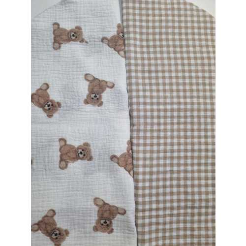 Gingham Muslin Snuggle Me Organic Cover: Baby Lounger Cover