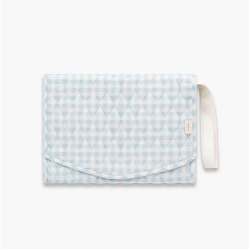 Portable Changing Pad - Blue Gingham