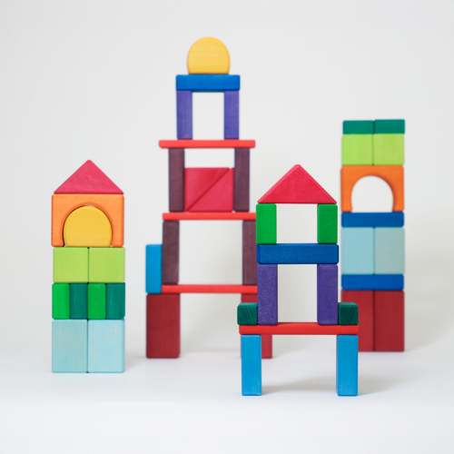 60 Colored Geo-Blocks