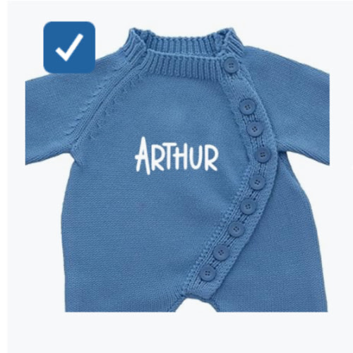 100% Cotton Baby Romper Set with Personalized Embroidery | Newborn Outfit (0-1M), 12 Colors | Soft, Comfortable & Perfect for Gifts