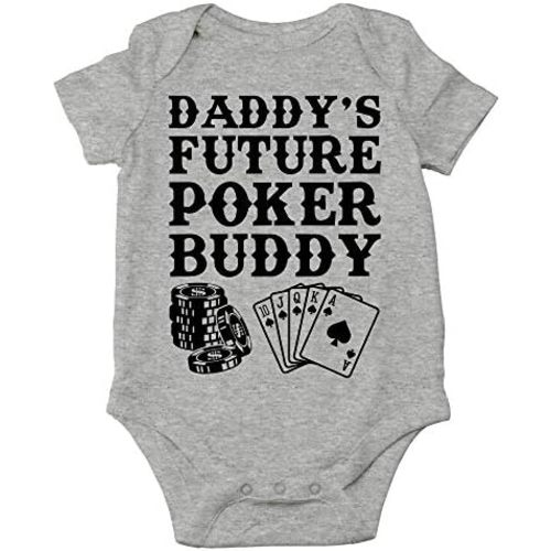 CBTwear Daddy's Future Poker Buddy - Baby Clothes - Funny Newborn Bodysuit Outfits for Boys and Girls