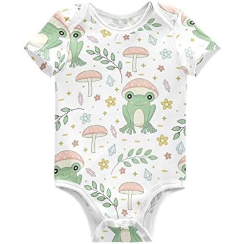 vvfelixl Baby Bodysuits Short Sleeve Cotton Baby Clothes For Boys Funny Baby Suits For Girls 0-24 Months