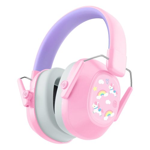 iClever Noise Reduction Ear Muffs- Pink & Purple