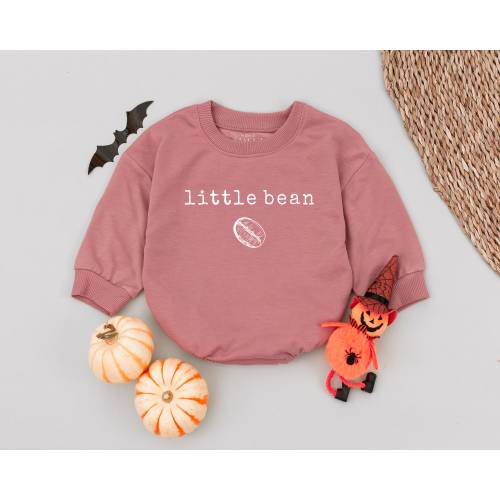Retro Vintage Little Bean Coffee Baby Romper