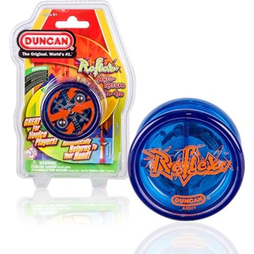 Duncan Toys Reflex Auto Return Yo-Yo, Beginner String Trick Yo-Yo, Blue