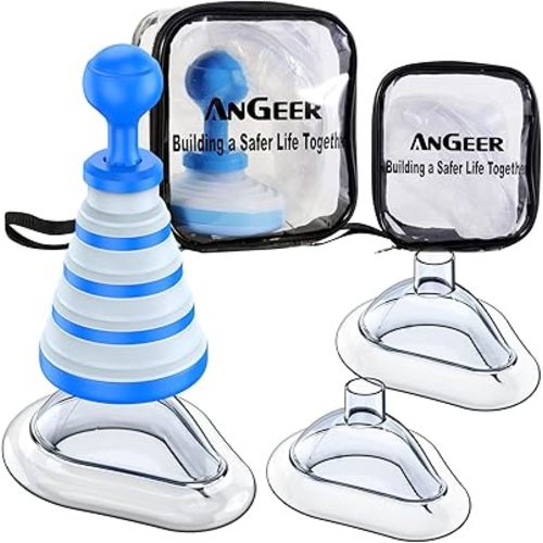 Choking Rescue Device, Anti Choking Device for Baby and Adults, EasyFoldVac Portable Airway Suction Device for Children, First Aid Kit for Kids and Adults - Home Kit