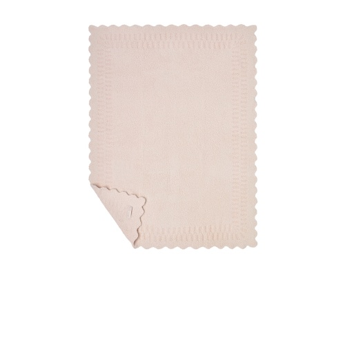 Cozychic Cotton Seashell Texture Stroller Blanket