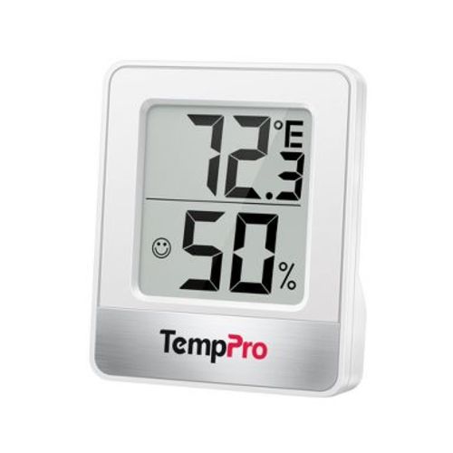TempPro TP49 Mini Hygrometer Thermometer with Large Digital View Indoor Thermometer Humidity Gauge Monitor for Greenhouse Cellar (Formerly ThermoPro)
