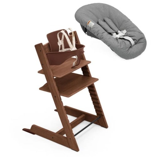 Tripp Trapp® High Chair² with Newborn Set (Oak)
