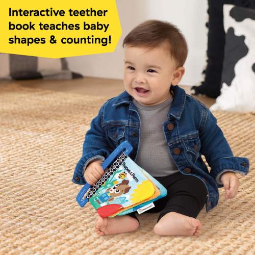 Baby Einstein Farm Explorers Shapes at the Farm Teether Book, Ages 0+ Months
