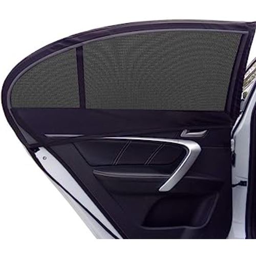 GOLDFLOWER Car Window Shade, 2 Pack Car Back Window Sun Shade, and Privacy Protect for Toddler Kids Baby Adult, Double Layer Design (Medium 39"x19")