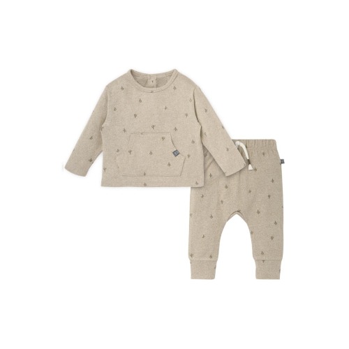 Brushed Hacci Top and Pant Set, 6-9M