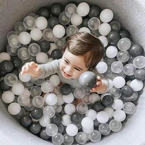 GOGOSO Ball Pit Balls for Toddlers Kids Plastic Balls for Ball-Pit Playpen Pool Baby Play Pastel BPA-Free Non Toxic Play Pastel Crush Proof Bal 50 100 200 500 1000 Count