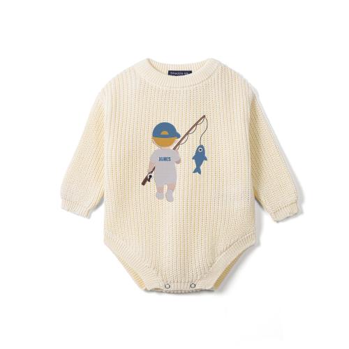 Personalized Embroidered Baby Boy Romper, Embroidered Fishing Outfit, Daddy's Fishing Buddy, Little Hunter Gift, Baby Shower Gift