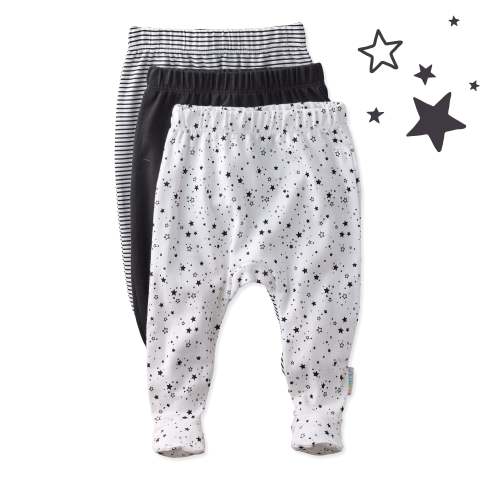 FALLON 3-Pack Footed Baby Pants