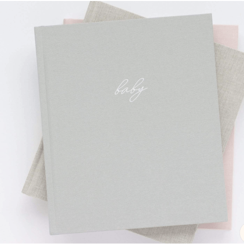 Linen Baby Book